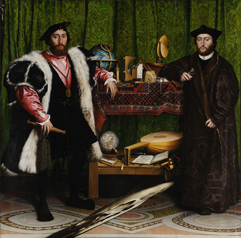 The Ambassadors Holbein Triangle theory