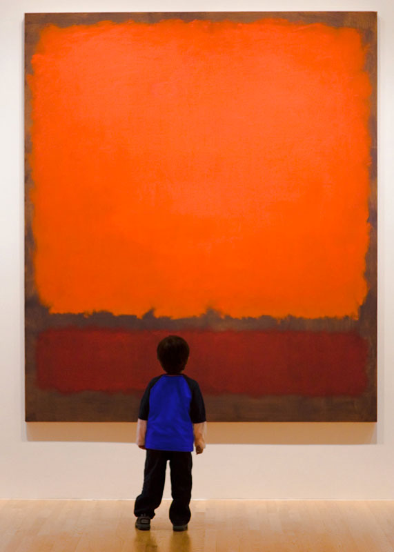 Mark Rothko colour field in gallery.