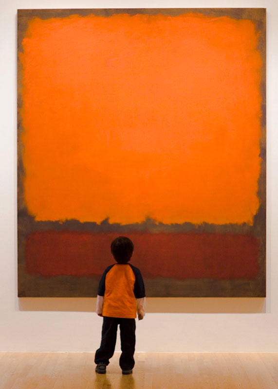 Mark Rothko colour change example.