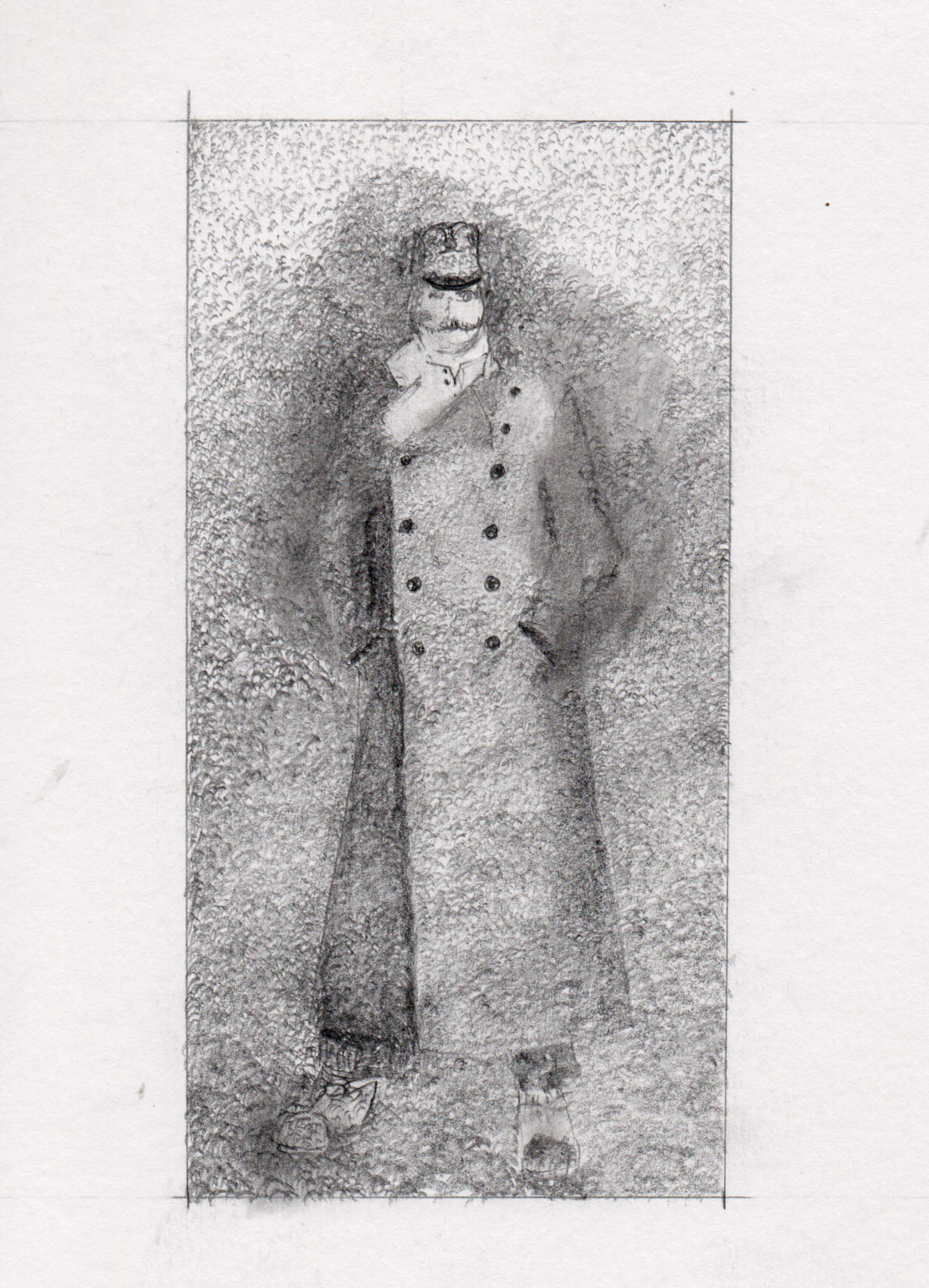 Victorian coat Pencil Drawings