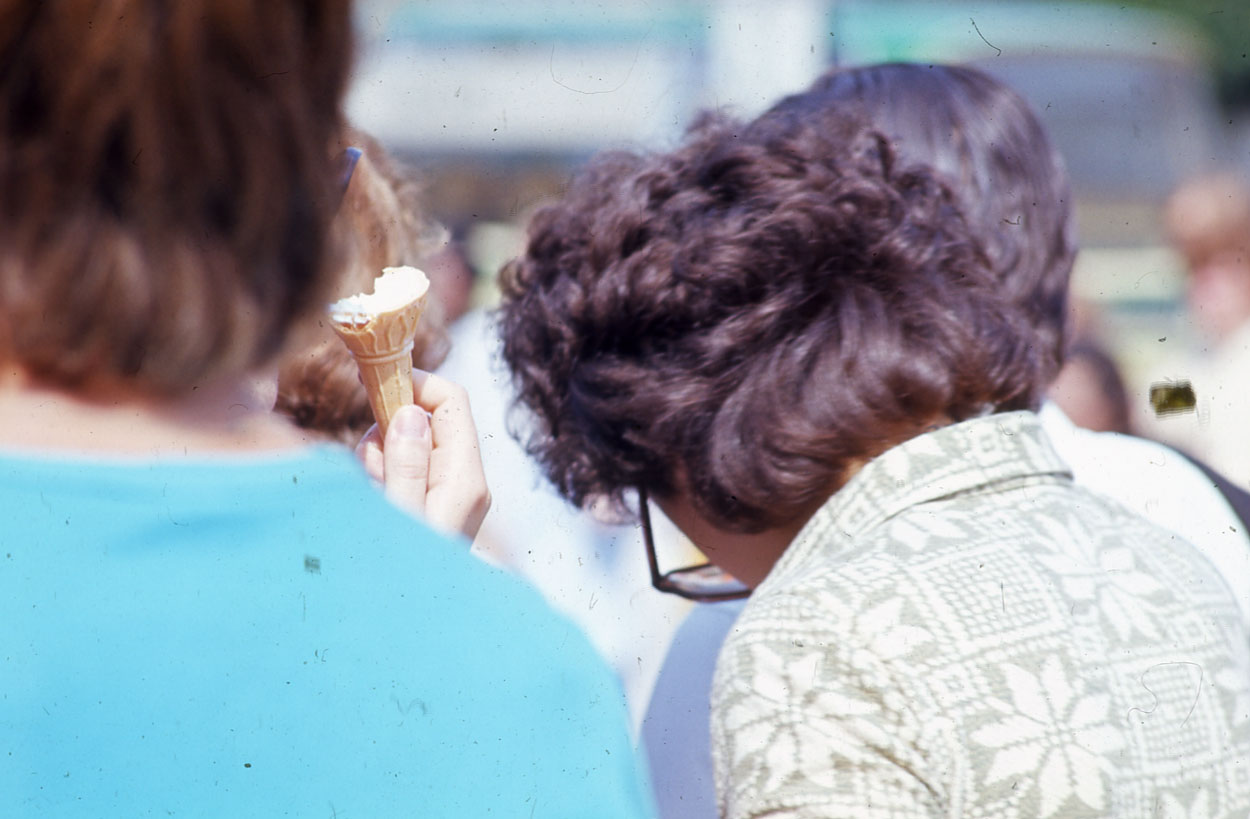 Ice cream in an old photo in 70's.